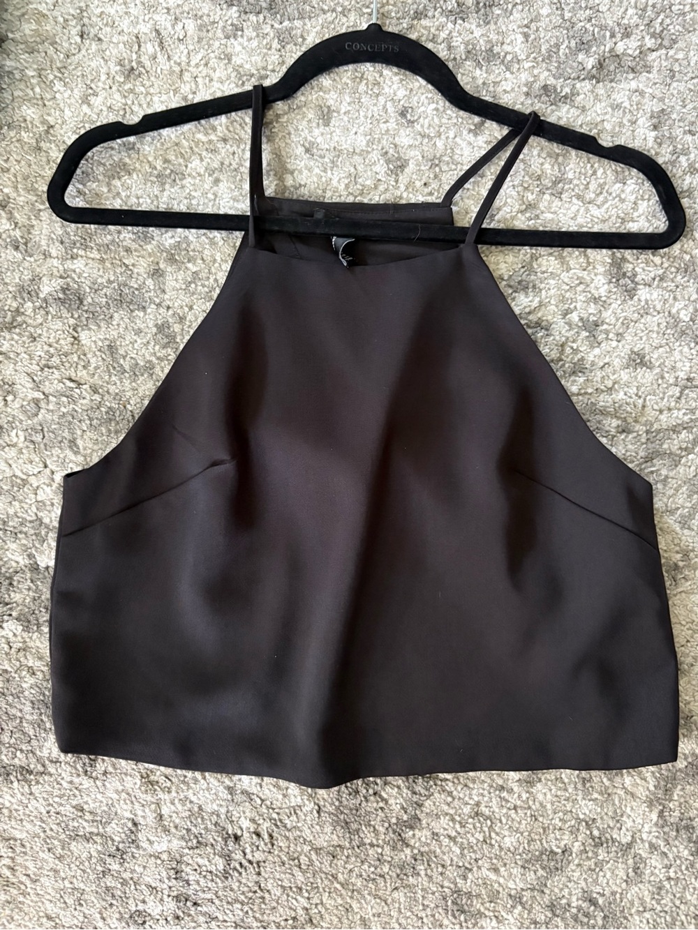 Forever 21 Black Halter Crop Top